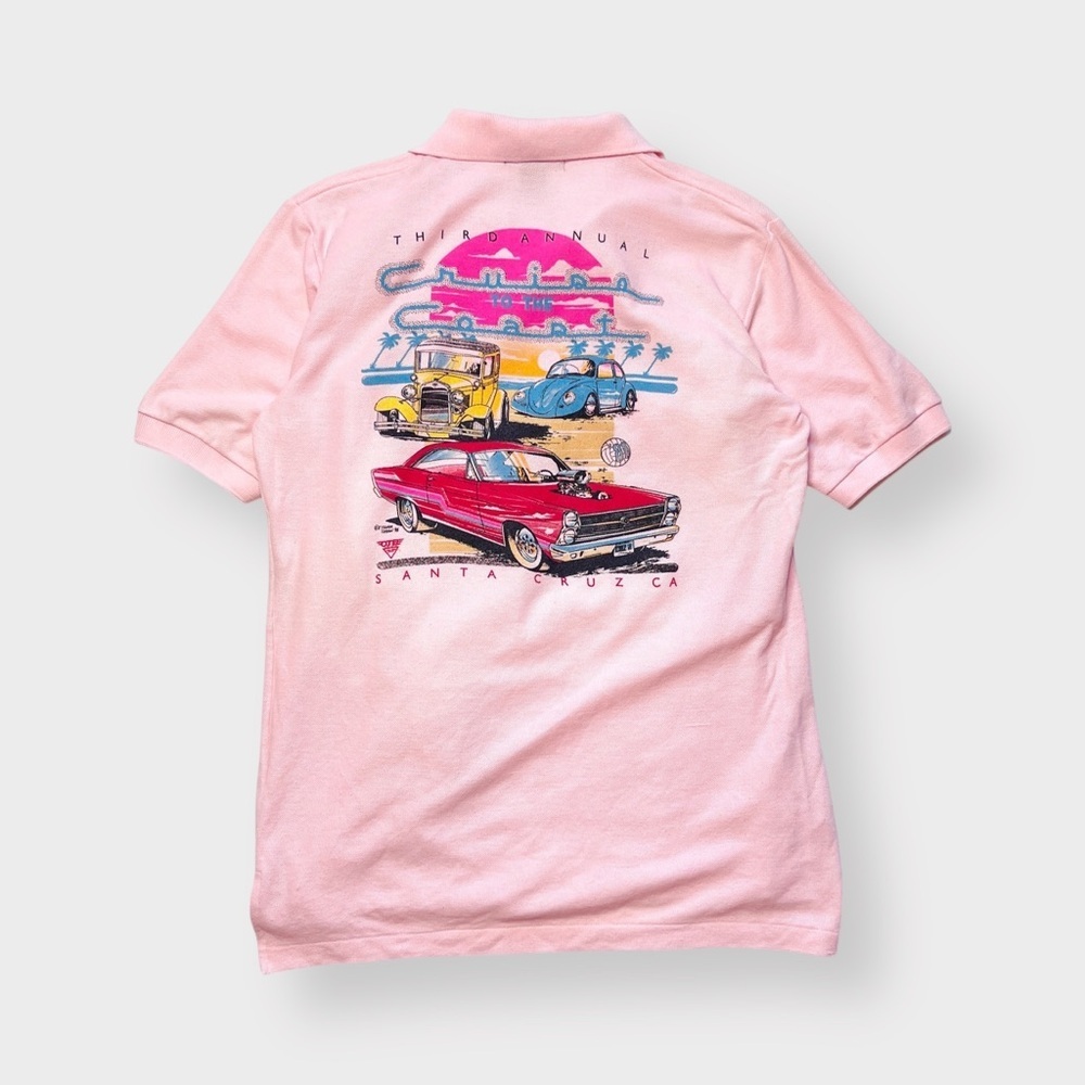 Vtg 1988 Cruise Coast Director Shirt, K. Telfer, Surf Santa Cruz Hot Rod O.Tee L - Picture 2 of 6